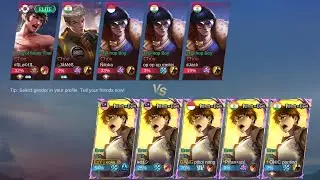 5 Chou vs 5 Yin mirror mode #mobilelegends