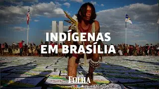 Milhares de indígenas fazem vigília em Brasília contra o marco temporal
