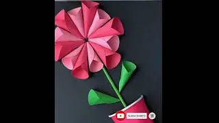 Make Beautiful Flower 🌸🌹 with paper Cone with easy And simple Tricks 😍 #youtubeshorts #viral#shorts