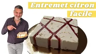 Recette gâteau : Entremet citron framboises facile  🍋  🍋  🍋 ASMR