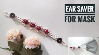 Ear Saver For Mask || Macrame Face Mask Connector || Konektor Masker Macrame Motif Bunga