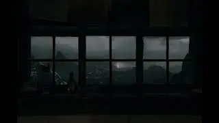 Sad Rain & Thunderstorm Ambience | Melancholic Piano & Violin Music for Reflective Moments
