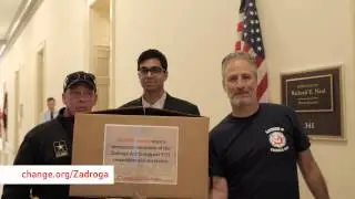 9/11 First Responders Lobby for the Zadroga Act w/ Jon Stewart, Kirsten Gillibrand, John Feal