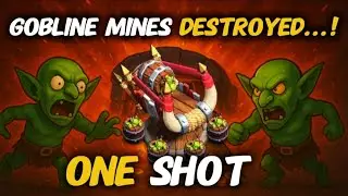 Goblin Mines Destroyed in ONE SHOT! (Insane Clash of Clans Strategy)#clashofclans #coc