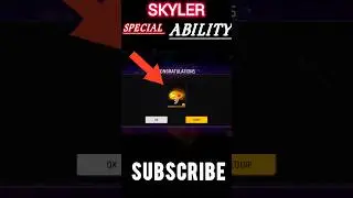 Skyler special skill skin🔥| Skyler new ability test ✅ #shorts #viral #video #freefire