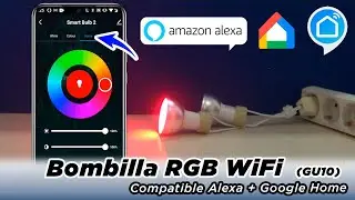 Bombilla 💡💡💡 LED WiFi RGB ➤ GU10 control remoto Smart Life - TuyaSmart ☞ Amazon Alexa ☞ Google Home