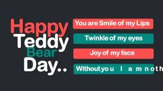 Happy Teddy Bear Day 2017 | Teddy Day Special | Valentine Week Special