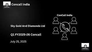 Sky Gold And Diamonds Ltd., первый квартал 2025-26 финансового года
