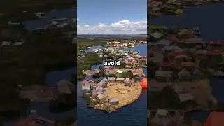 The Floating Islands of Lake Titicaca 🌊🏝️ #facts #nature #history