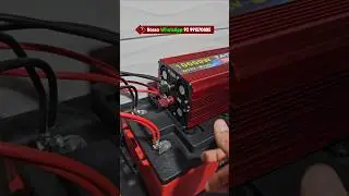 10000W peak inverter, with a 240A battery. The included cable couldn't handle the load. #inverter...