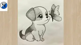 How To Draw A Dog Step By Step | Dog Drawing Easy | Animals Drawing