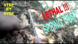 bushcraft Spring Spear Trap - Lethal - Primitive - Survival skill