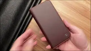 Qialino Business Wallet phone case, genuine leather, wallet type