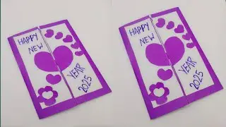 Easy handmade beautiful 😍😍#coloring #happynewyeargreeting💞cardmakingideas #video