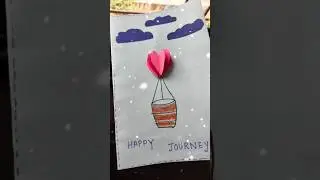 Happy journey card#journey #flight #journeytosuccess #trending #diy #viral #craft#handmade#wishes#yt