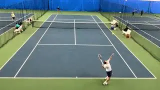 Charles Saka welcomed Michael Ades to the gold tier by beating him  7-5 6-1 in straight sets. 