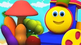 kereta sayur Bob | kartun 3D anak-anak | video pendidikan | Bob Vegetable Train | Kids Tv Indonesia