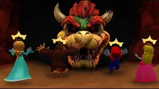 Super Mario Party Jamboree King Bowser's Keep - Peach Vs Mario Vs Rosalina Vs DK Kong (Master CPU)