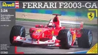 Ferrari F2003 GA 1:24 Revell #07240  Model Kit Build & Review