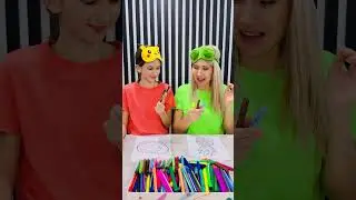 3 Marker Challenge/ Watermelon prank 🍉😱😂 #threewikifamily #3marker #watermelonprank
