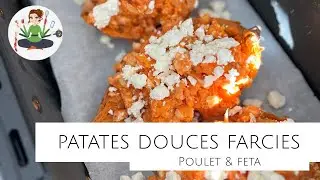 Recette rapide de patate douce farcie poulet et f&eacute;ta