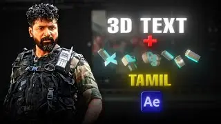 3D Text + Explosion in After Effects | Tamil | Dala aep |