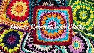 Crochet a Dishcloth | Easy Cotton Yarn Pattern for Beginners (Step-by-Step Tutorial)