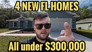 Touring 4 NEW Florida Homes For Sale, All Under $300,000, Leaving Miami for the Ocala Area!