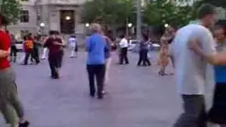 Tango dancing at Freedom Plaza in Washington DC