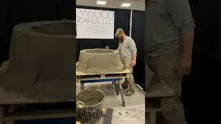 Concrete Stump?? #carvedconcrete #concrete #firepit
