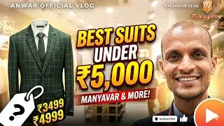 Manyavar Men's 3 Piece Suit Style blazer and Accessories With Juti