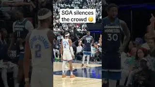 The crowd chanted 'free throw merchant' at Shai 👀