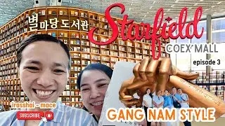 Love books? Exploring Starfield Library & Gangnam Style Statue | Seoul, South Korea | irasshai-mace