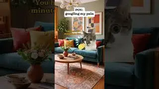 Cat MEMES 🐱 googling my pain #catmemes #relatable #shorts #catvideos