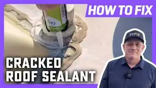 How to Repair Cracks in an RV Roof Sealant | Dicor Self Leveling Lap Sealant | DIY Roof Repair