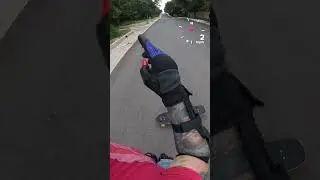 1st free ride toe side Zealous V2 146 mm #downhillskateboarding #downhill #mobilitytraining