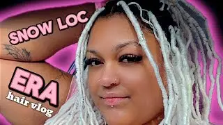 snow loc era | HAIR VLOG | i installed my own faux locs