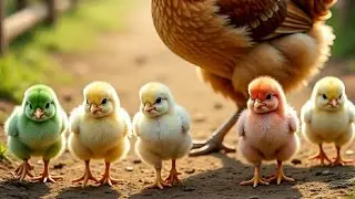 Baby Chicks Chirping ASMR 🐣|Mother Hen Calling Their Baby Chicks 🐔🐤|ASMR Chicks sounds 🐥