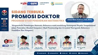 UJIAN PROMOSI DOKTOR FPMIPA UPI | PENDIDIKAN MATEMATIKA | HARSA WARA PRABAWA