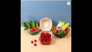 6 piece Kitchen Multifunctional Drain Basket For Cleaning,Draining And Storing Fruits And Vegetables