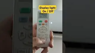 How to On/Off Haier DC inverter ac Display light #shorts #tips #trending