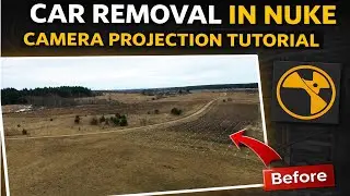 Car Removal in NUKE Using Camera Projection | Clean Plate & Camera Projection Tutorial
