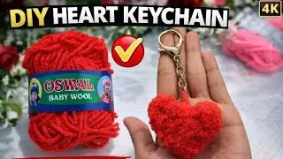 #woolencraft #keychain from#wool  , easy diy art and craft ✍️🫟🎨🧿😍