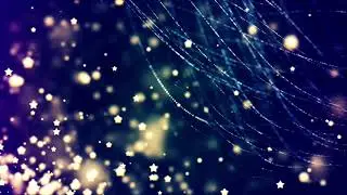 Two-hour relaxing screensaver with Abstract Background with nice flying golden stars