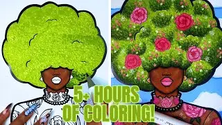 Coloring Mother Nature Using Ohuhu Markers and Colored Pencils | Full Coloring Live Replay