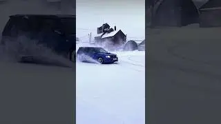 Subaru Forester SG9 STI First powerslide in 2023 #subaru #forester #sg9 #jdm #snow #powerslide