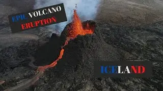 Epic Volcano Eruption In Iceland - Drone Footage 4K