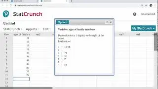 How to Create a Stem and Leaf Plot in StatCrunch