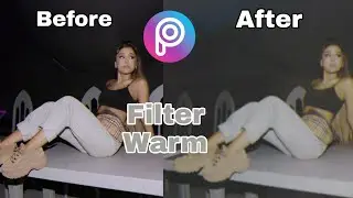 Cara Edit Filter Photo Kekinian Di Aplikasi PicsArt Melalui Handpone || Filter Warm