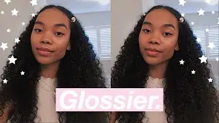 my natural glowy makeup routine|| full face of glossier makeup tutorial